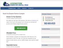 Tablet Screenshot of dumpsterrentallexingtonky.net